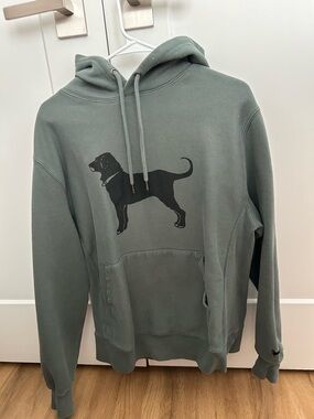 Green the black Dog Graphic Hoodie Sweatshirt - Unbranded